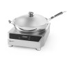 Indukční wok 3500, HENDI, Profi Line, set vařič + wok pánev, 230V/3500W, 340x450x(H)295mm