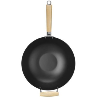Wok s dřevěnou rukojetí, HENDI, ⌀324x565mm