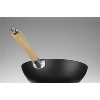 Wok s dřevěnou rukojetí, HENDI, ⌀324x565mm