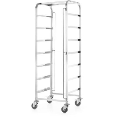 Vozík pro přepravu košů do myčky – 7 x 500x500 mm, HENDI, 615x560x(H)1710mm