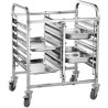 Dvojitý vozík pro přepravu kontejnerů 12×GN 1/1, HENDI, 810x610x(H)960mm