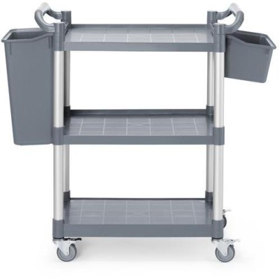 Vozík servírovací se 3 policemi z polypropylenu, malý, AmerBox, 800x420x(H)945mm
