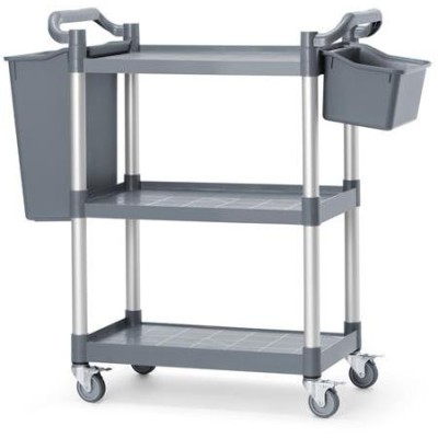 Vozík servírovací se 3 policemi z polypropylenu, malý, AmerBox, 800x420x(H)945mm