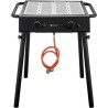Xantos Black Plynový gril, HENDI, Černá, 9,5kW, 770x710x(H)870mm