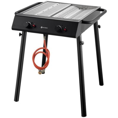 Xantos Black Plynový gril, HENDI, Černá, 9,5kW, 770x710x(H)870mm