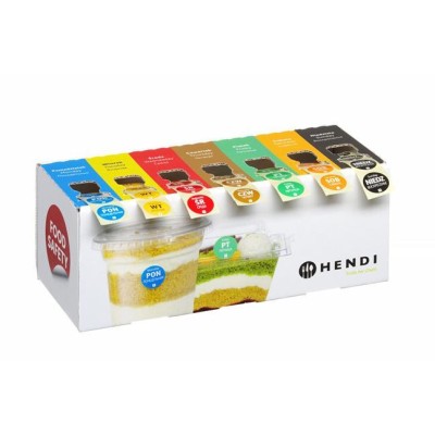 Sada jednorázových etiket pro bezpečnost potravin pro každý den v týdnu s dávkovačem, HENDI, 240x80x(H)100mm