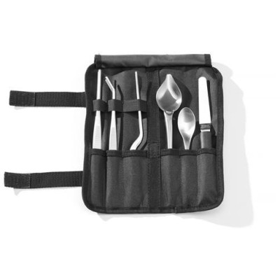 Sada talířů Chef, 6 ks, satinovaná, HENDI, 255x25x(H)100mm