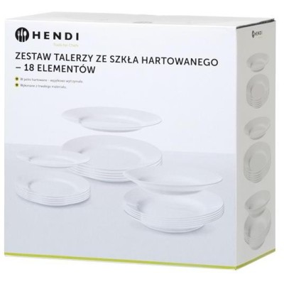Sada opálových disků - 18 prvků, HENDI, 18 ks, ⌀mm