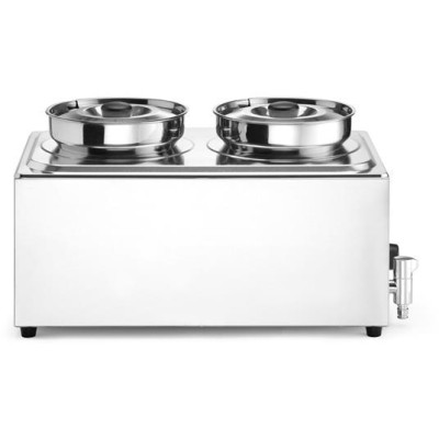 Sada: Bain-marie HENDI Ranger + 2x 4L nádoba s víkem, HENDI, 8L, 220-240V/1000W, 604x332x(H)315mm