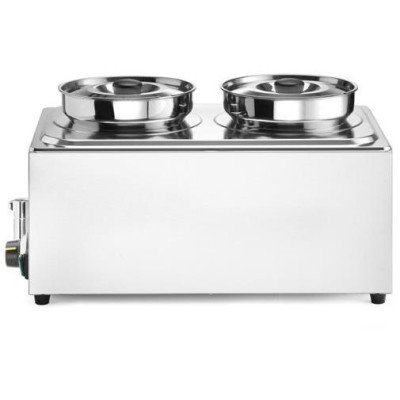 Sada: Bain-marie HENDI Ranger + 2x 4L nádoba s víkem, HENDI, 8L, 220-240V/1000W, 604x332x(H)315mm