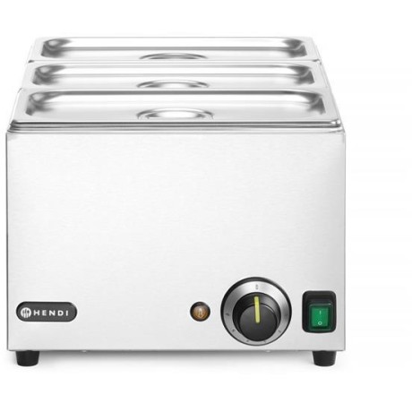 Sada Bain-marie HENDI RANGER + 3x GN 1/3 s víkem, HENDI, GN 1/1, 230V/1000W, 590x332x(H)242mm