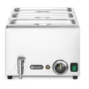 Sada Ranger: Bain-marie s vypouštěcím kohoutkem + 3x GN 1/3 s víkem, HENDI, GN 1/1, 230V/1000W, 604x332x(H)242mm