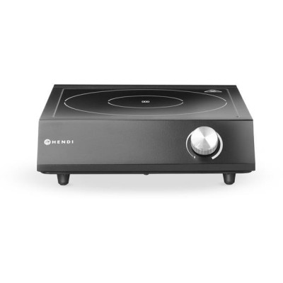 Sada: Indukční vařič 3500W + pánev + pánev na smažení, HENDI, Černá, 220-240V/3500W, 320x395x(H)95mm