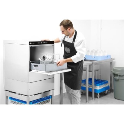 Myčka na nádobí 50x50 - elektronicky řízená, HENDI, 400V/6600W, 570x600x(H)830mm
