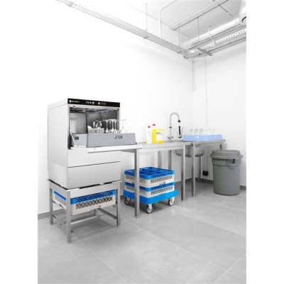 Myčka na nádobí 50x50 - elektronicky řízená, HENDI, 400V/6600W, 570x600x(H)830mm