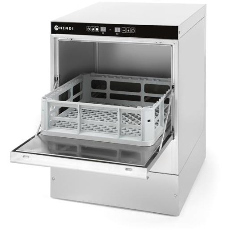 Myčka nádobí K40, HENDI, s odpadním čerpadlem a dávkovačem mycího prostředku, 230V/2800W, 472x566x(H)705mm