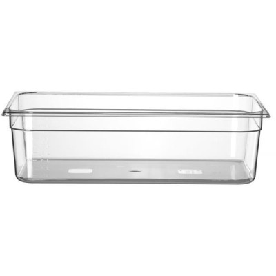 Kontejner GN 1/1 polykarbonát, HENDI, Profi Line, GN 1/1, 21L, Průhledná, 530x325x(H)150mm