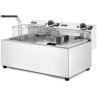 Ruční fritéza, 2 × 8 l, HENDI, Profi Line, 16L, 230V/7000W, 605x460x(H)369mm