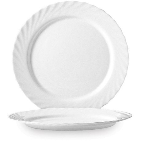 Mělký talíř Trianon, Arcoroc, ø245 mm, Bílá, ⌀245x(H)24mm