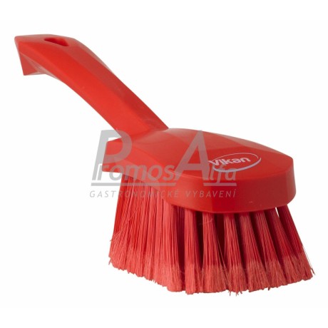 Kartáč mycí ruční krátká rukojet 270mm M/červený 41944