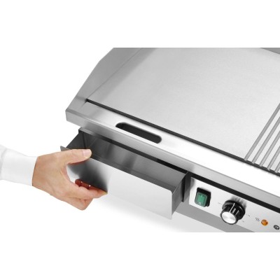 Gril, poloplochý,položebrovaný, HENDI, Budget Line, 400V/4400W, 720x460x(H)241mm