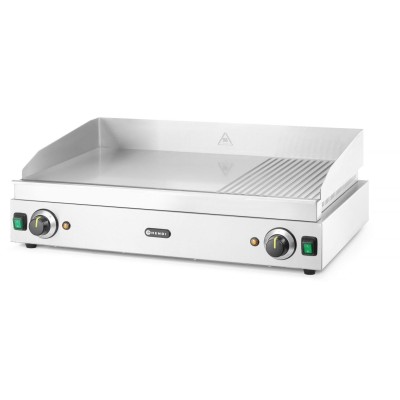 Mřížka 1/3 žebrovaná, HENDI, Profi Line, 2/3 plochý, 1/3 žebrovaný, 230V/3500W, 697x474x(H)241mm