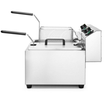 Ruční fritéza, 2 × 8 l, HENDI, Profi Line, 16L, 230V/7000W, 605x460x(H)369mm