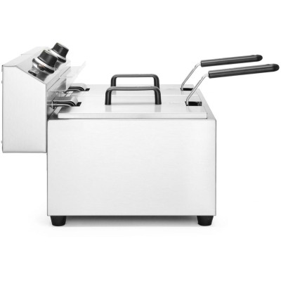 Ruční fritéza, 2 × 8 l, HENDI, Profi Line, 16L, 230V/7000W, 605x460x(H)369mm