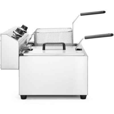 Ruční fritéza, 2 × 8 l, HENDI, Profi Line, 16L, 230V/7000W, 605x460x(H)369mm