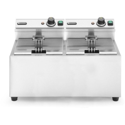 Ruční fritéza, 2 × 8 l, HENDI, Profi Line, 16L, 230V/7000W, 605x460x(H)369mm