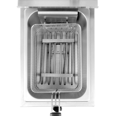 Hluboká fritéza XL s vypouštěcím kohoutkem, HENDI, Profi Line, 10L, 400V/6600W, 300x585x(H)377mm