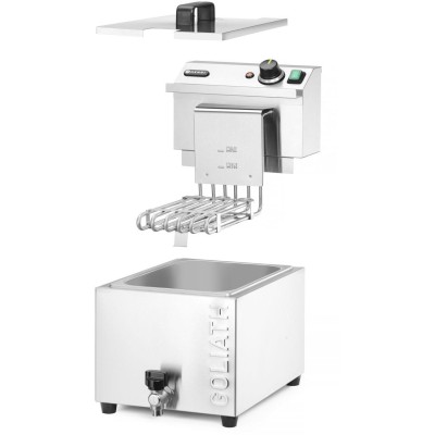 Fritéza XL s vypouštěcím kohoutem HENDI GOLIATH, HENDI, 10L, 400V/10200W, 300x585x(H)392mm