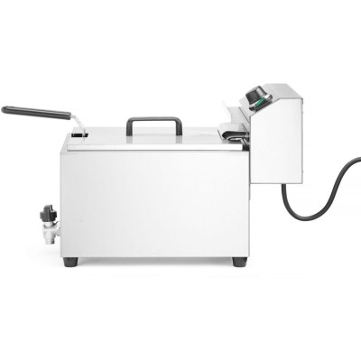 Fritéza XL s vypouštěcím kohoutem HENDI GOLIATH, HENDI, 10L, 400V/10200W, 300x585x(H)392mm