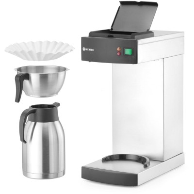 Překapávací kávovar, HENDI, 2L, 220-240V/1400W, 215x410x(H)520mm