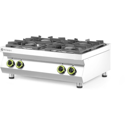Plynový sporák se 4 hořáky Kuchyňská linka - stolní, HENDI, Kitchen Line, 19kW, 800x700x(H)310mm