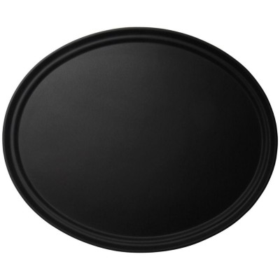 Oválný protiskluzový servírovací tác Camtread, Cambro, černý, Černá, 685x560x(H)32mm