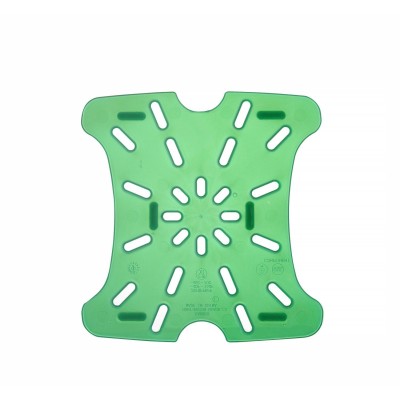 Vypouštěcí police pro nádobu CamSquares Fresh Pro, Cambro, pro nádoby o objemu 1,9 l a 3,8 l, Zelená, 159x152x(H)16mm