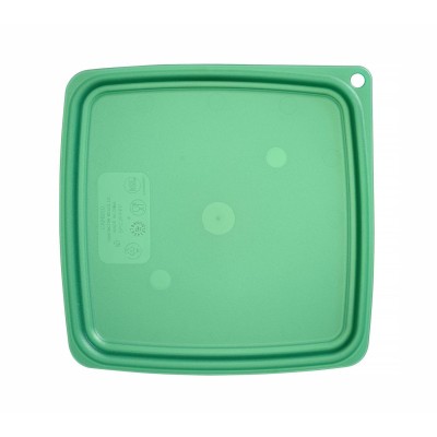 Víko pro nádobu CamSquares Fresh Pro, Cambro, pro nádoby o objemu 1,9 l a 3,8 l, Zelená, 191x191x(H)19mm