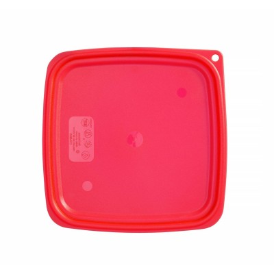 Víko pro nádobu CamSquares Fresh Pro, Cambro, pro nádoby o objemu 5,7 l a 7,6 l, Červená, 229x229x(H)19mm