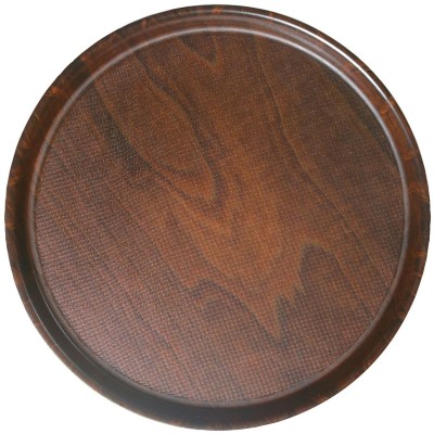Kulatý servírovací tác z bukového dřeva, protiskluzový, Cambro, Ø320, Dřevo, ⌀320mm