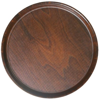 Kulatý servírovací tác z bukového dřeva, protiskluzový, Cambro, Ø360, Dřevo, ⌀360mm