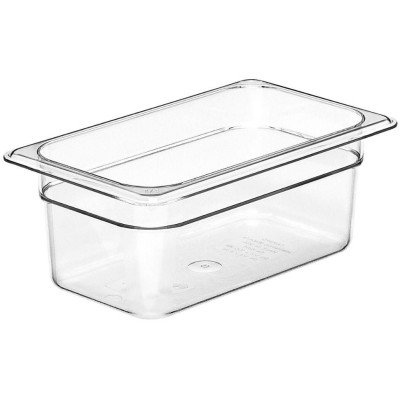 Nádoba Camwear GN 1/4 z polykarbonátu, Cambro, GN 1/4, 2,5L, Průhledná, 162x265x(H)100mm