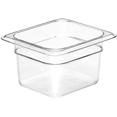 Nádoba Camwear GN 1/6 z polykarbonátu, Cambro, GN 1/6, 1,5L, Průhledná, 162x176x(H)100mm