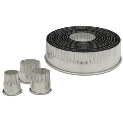 Sada vykrajovátek vlnitých 20–105 mm