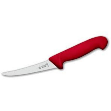 Nůž vykosťovací prohnutý 13 cm, červený