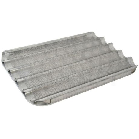 Plech na bagety, perforovaný 600 × 400 mm