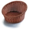 Košík na pečivo polypropylenový otevřený 35 × 20 cm, tmavý