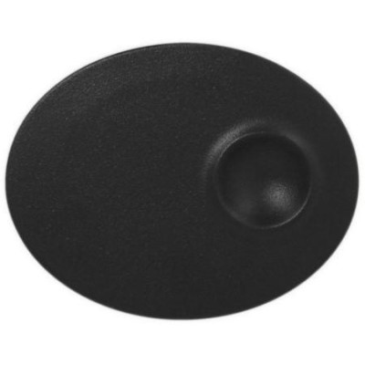 RAK Talíř mělký s důlkem 18 × 10 cm, černá | RAK-NFMROP18BK