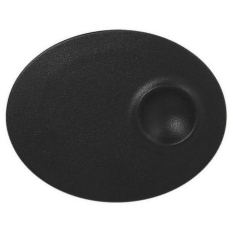 RAK Talíř mělký s důlkem 18 × 10 cm, černá | RAK-NFMROP18BK