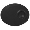 RAK Talíř mělký s důlkem 18 × 10 cm, černá | RAK-NFMROP18BK